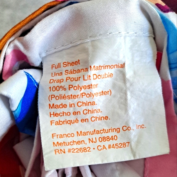 3 Items A Princess Printed Handmade Pillow, 1 Pillow Case & A Full SZ Flat Sheet - Picture 9 of 9